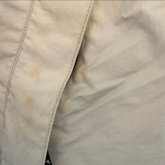 Vintage Forecast‎ 1991 Field Jacket Tan Blue Nylon Fishing Chore Windbreaker 52 - Picture 8 of 11